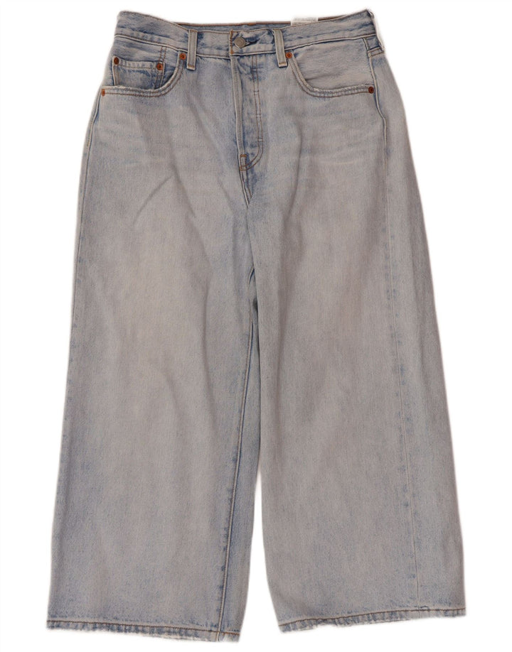 Levi's Womens Wide Leg Cropped Jeans W28 L23 Blue Cotton