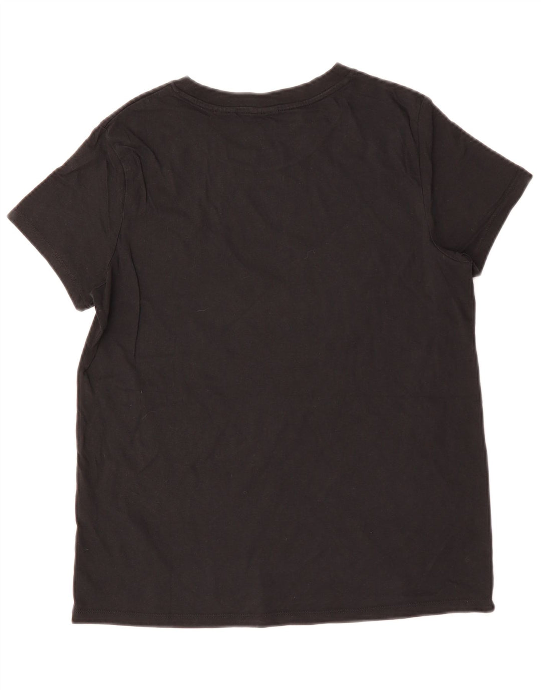 Levi's Womens T-Shirt Top UK 14 Medium Black Cotton