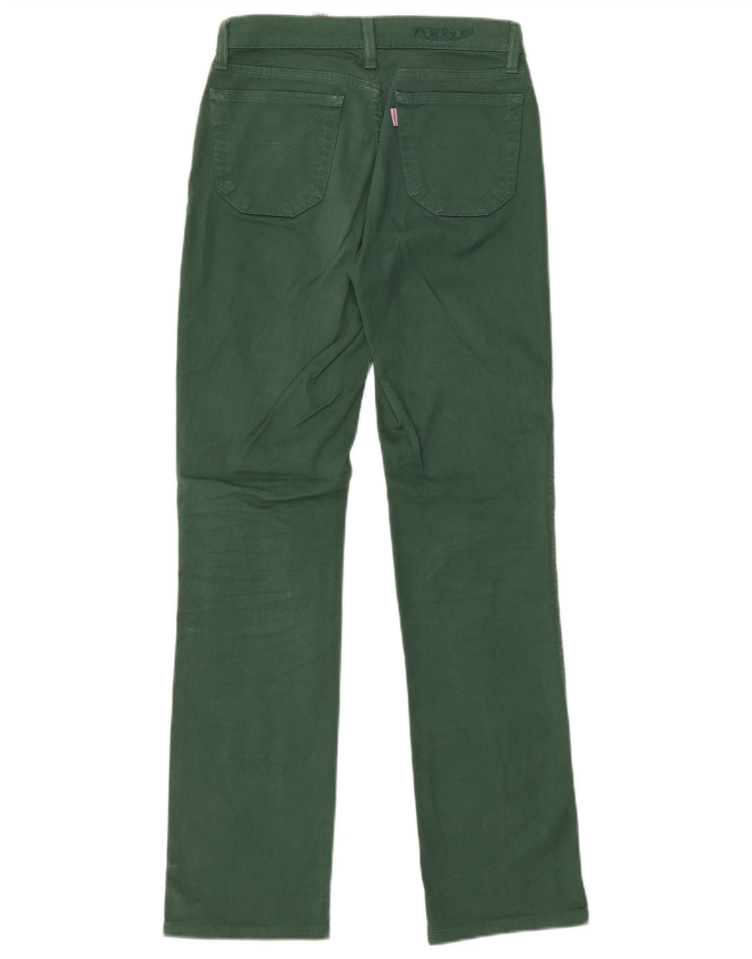 JECKERSON Womens Straight Jeans W26 L30 Green Cotton