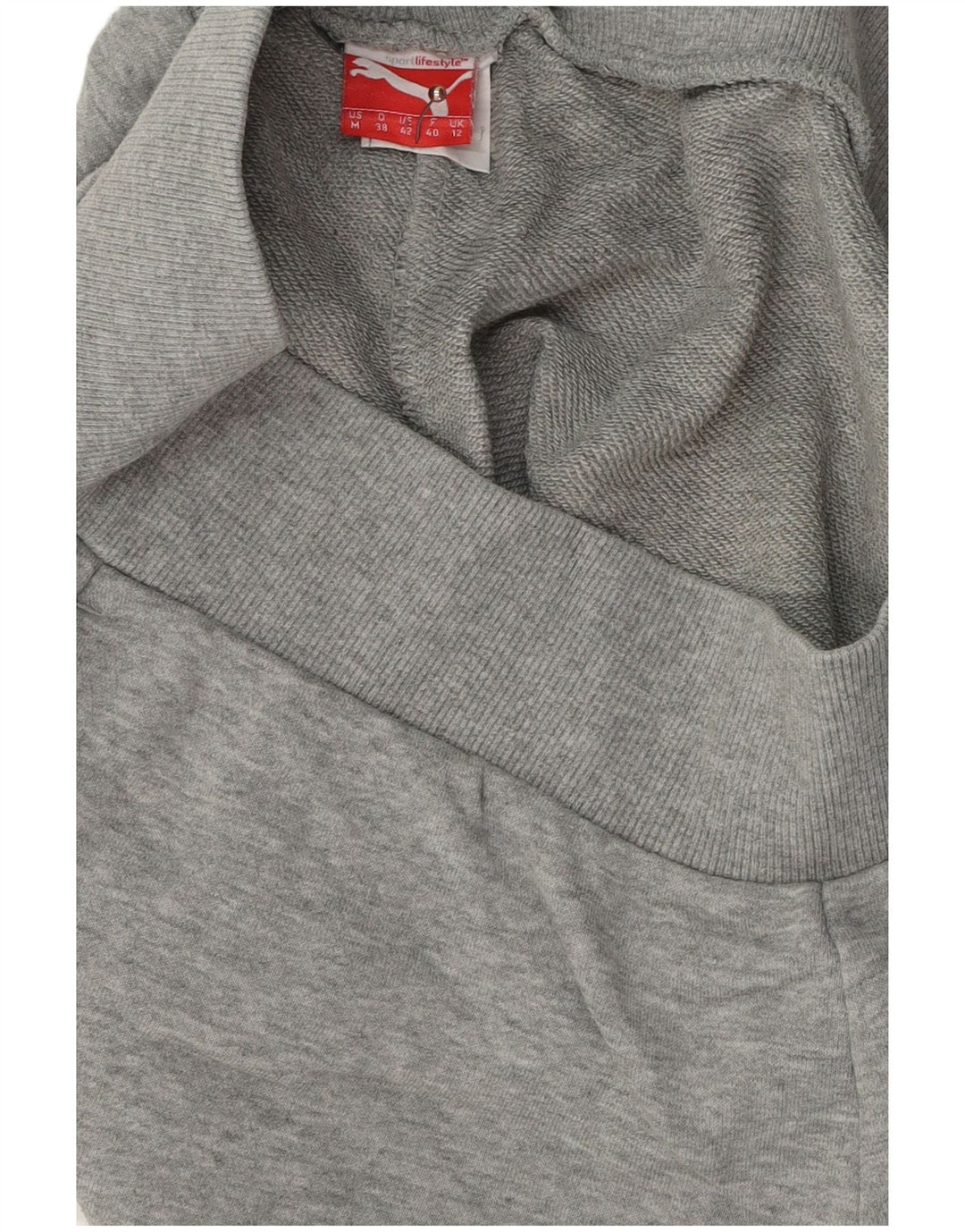 PUMA Womens Sport Shorts UK 12 Medium Grey Flecked