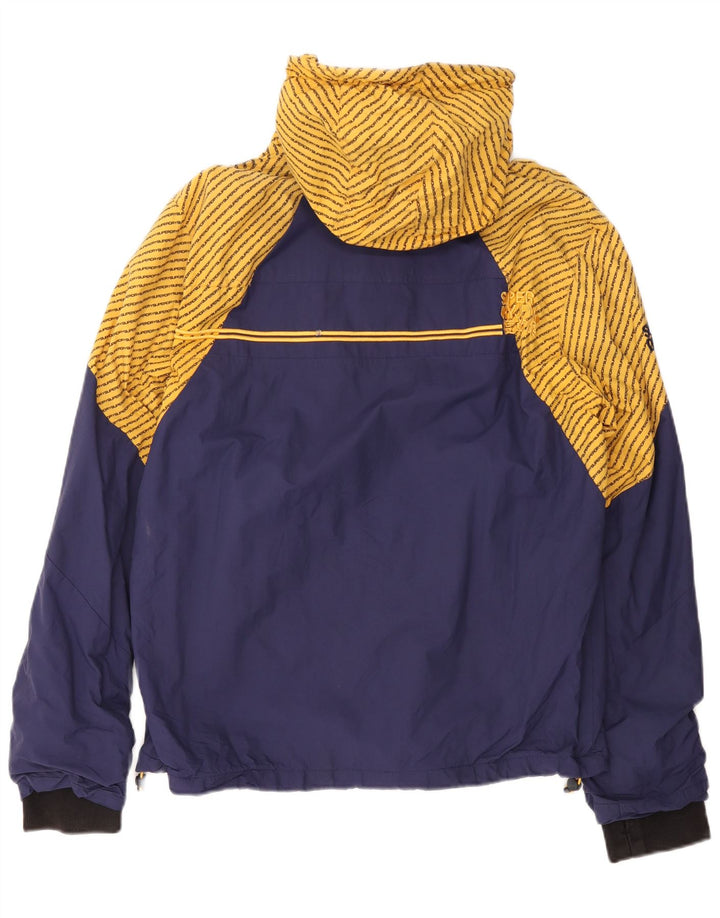 Superdry Womens Windcheater Graphic Windbreaker Jacket UK 20 2XL Navy Blue