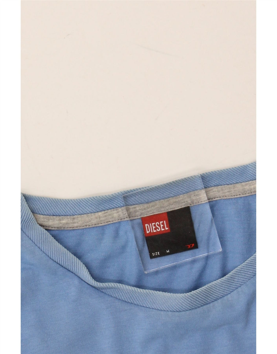 DIESEL Mens T-Shirt Top Medium Blue Cotton