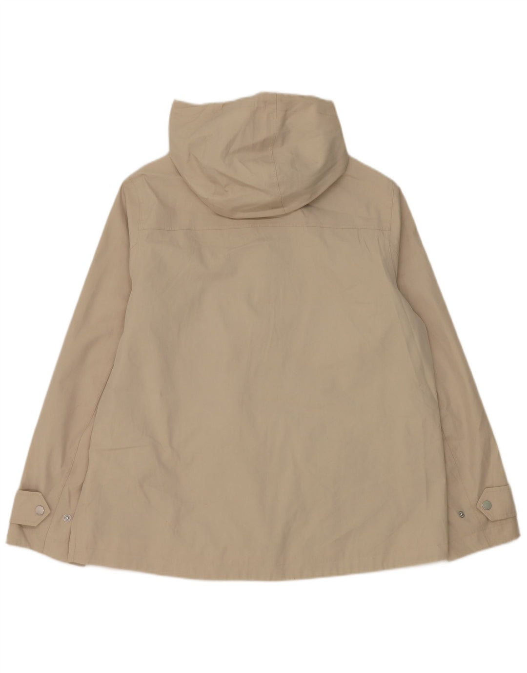 Joules Womens Hooded Regular Fit Rain Jacket UK 14 Medium Grey Cotton
