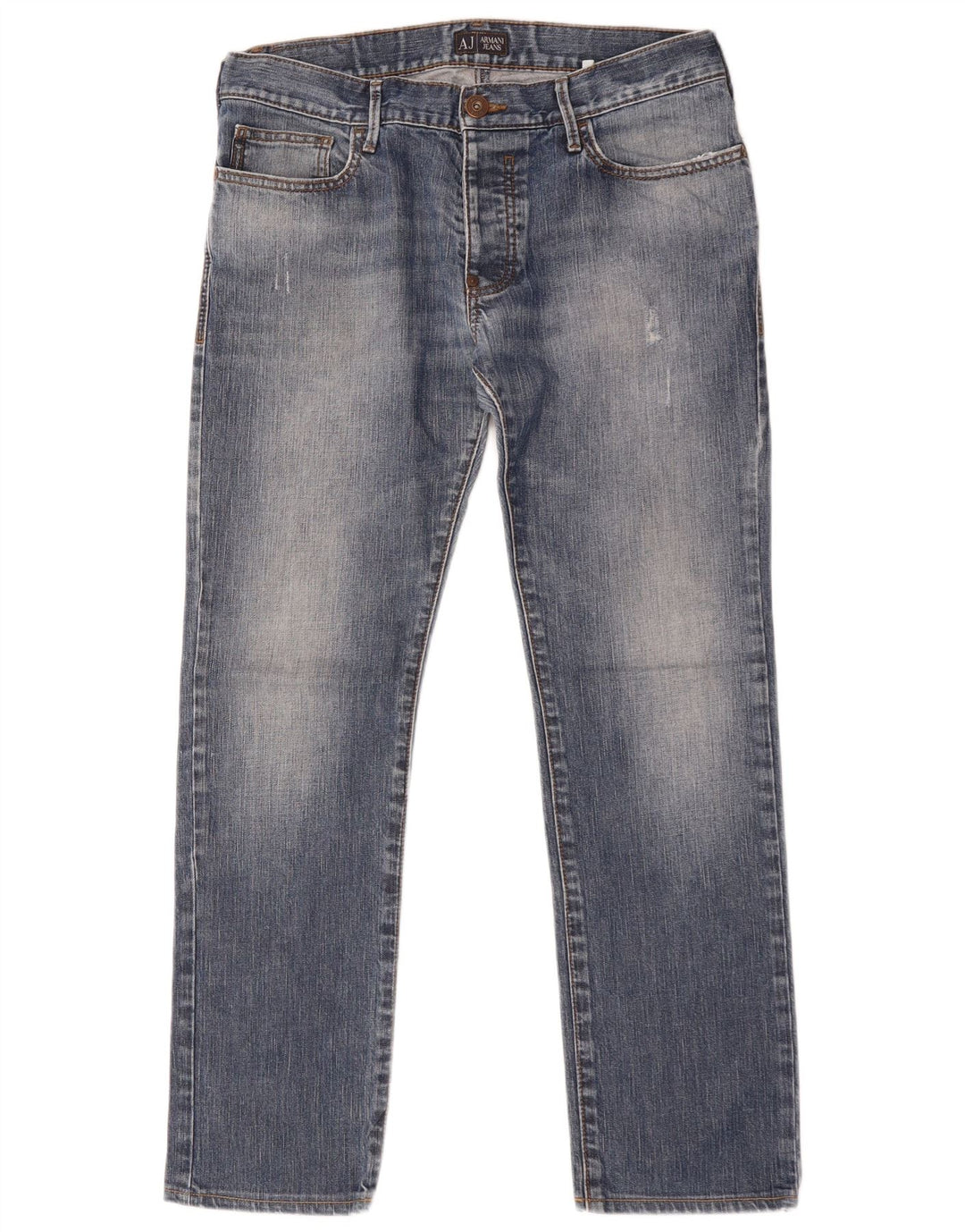 Armani Mens Straight Jeans W32 L30 Blue