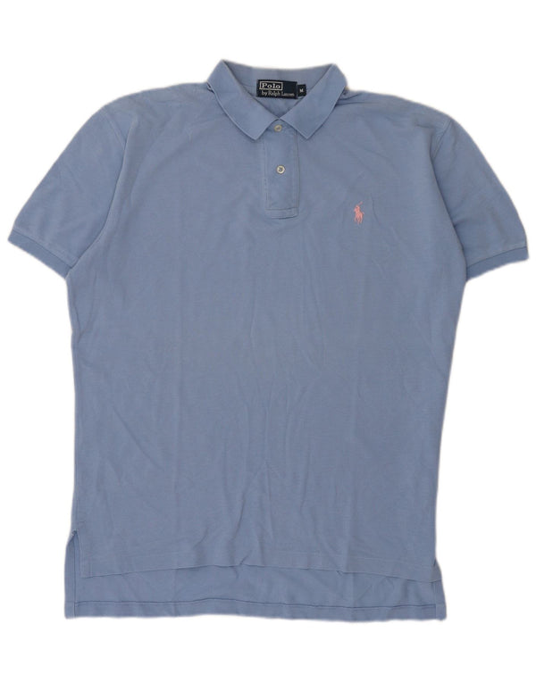 Polo Ralph Lauren Mens Polo Shirt Medium Blue Cotton