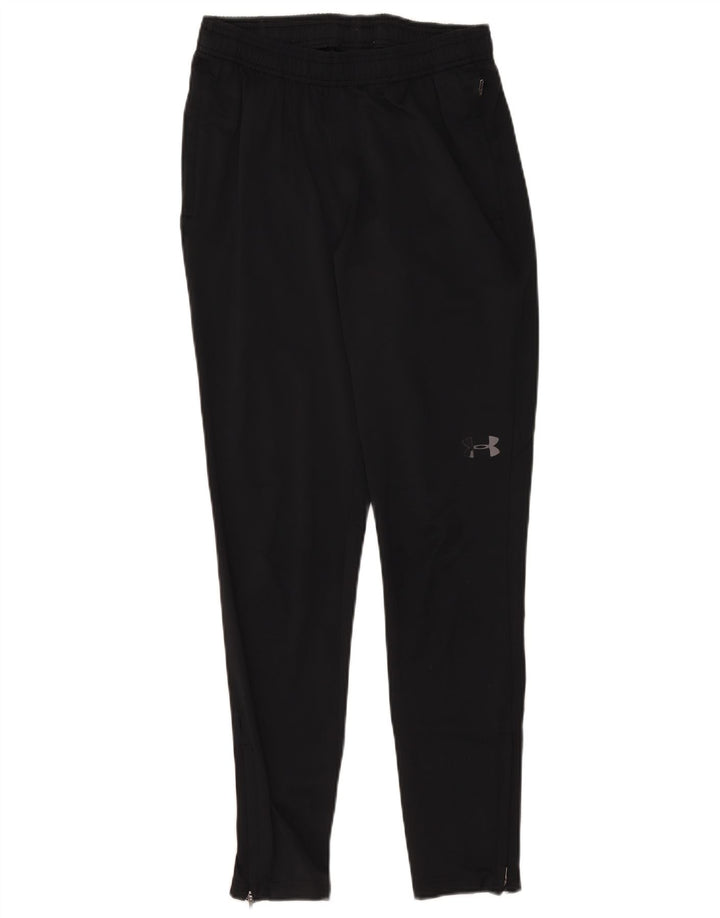 Under Armour Mens Tracksuit Trousers Small Black Polyester
