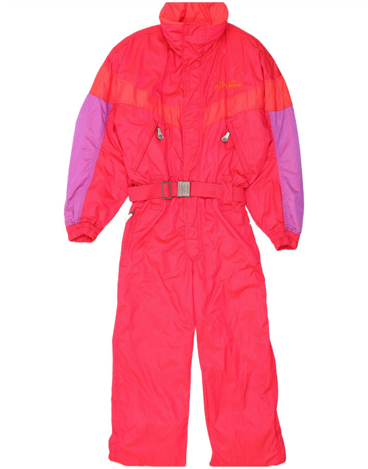 ELLESSE Mens Ski Jumpsuit IT 54 XL  Pink Colourblock Polyester