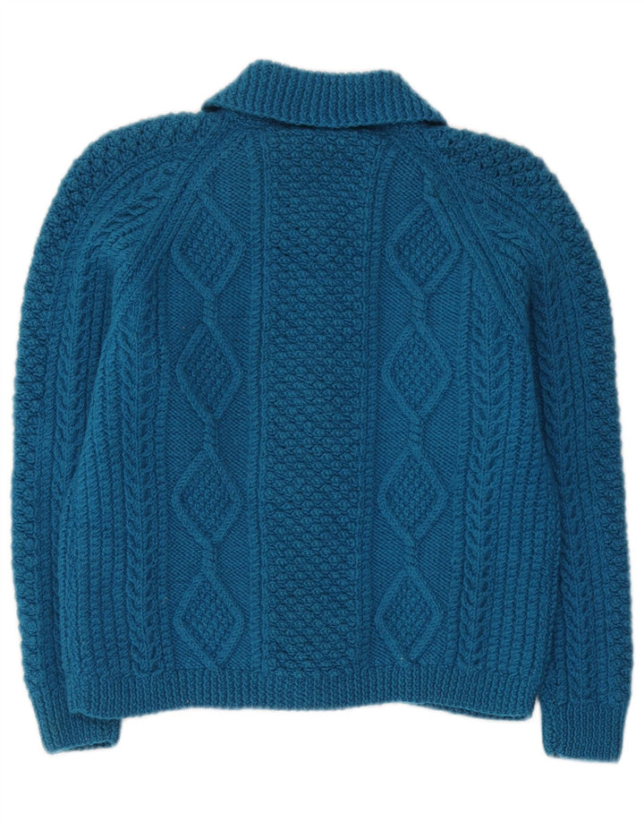 Vintage Womens Cardigan Sweater UK 10 Small Blue