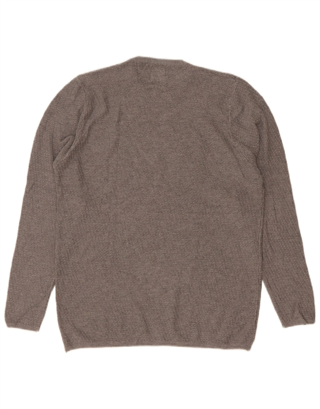 Zara Mens Crew Neck Jumper Sweater Small Grey