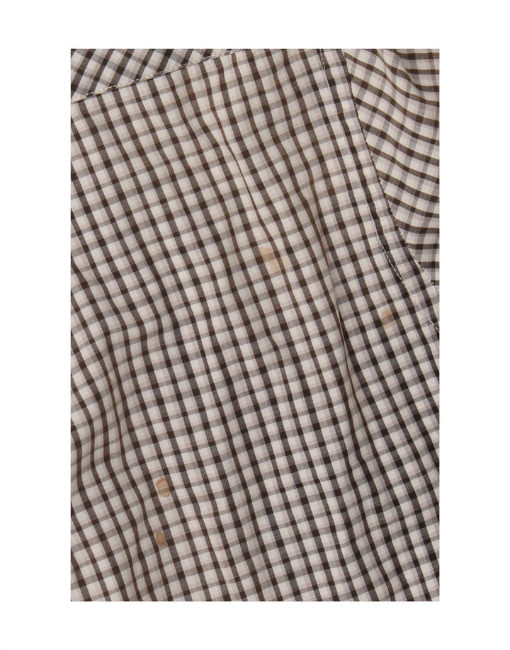 Carrera Mens Regular Fit Shirt Large Black Check Cotton