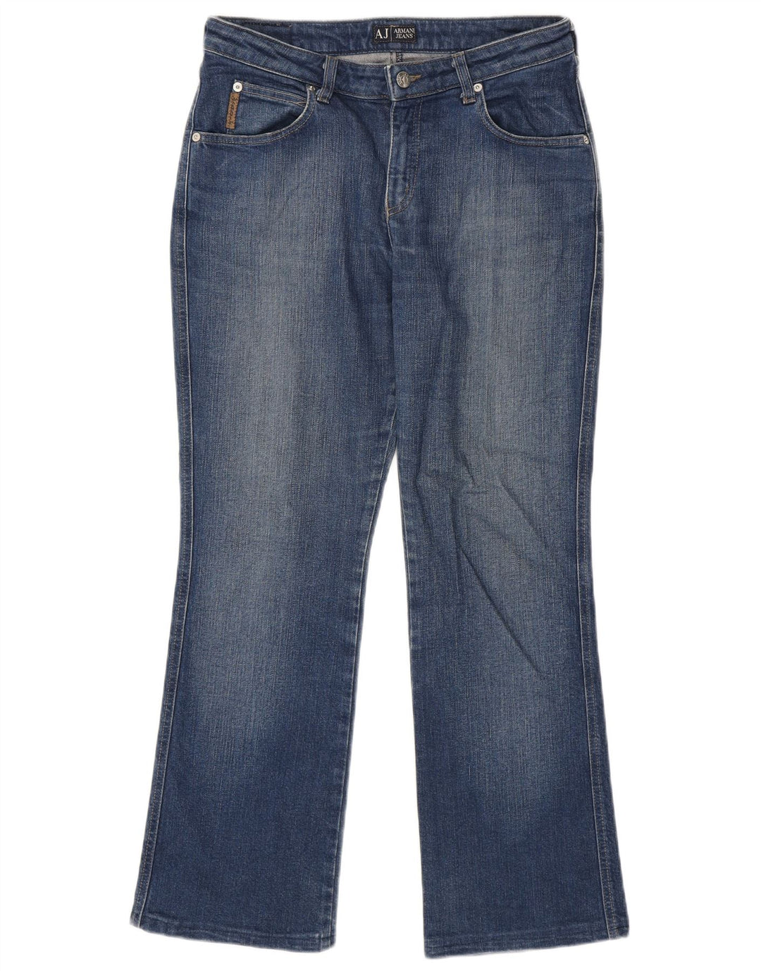 Armani Womens Bootcut Jeans W30 L28 Blue Cotton
