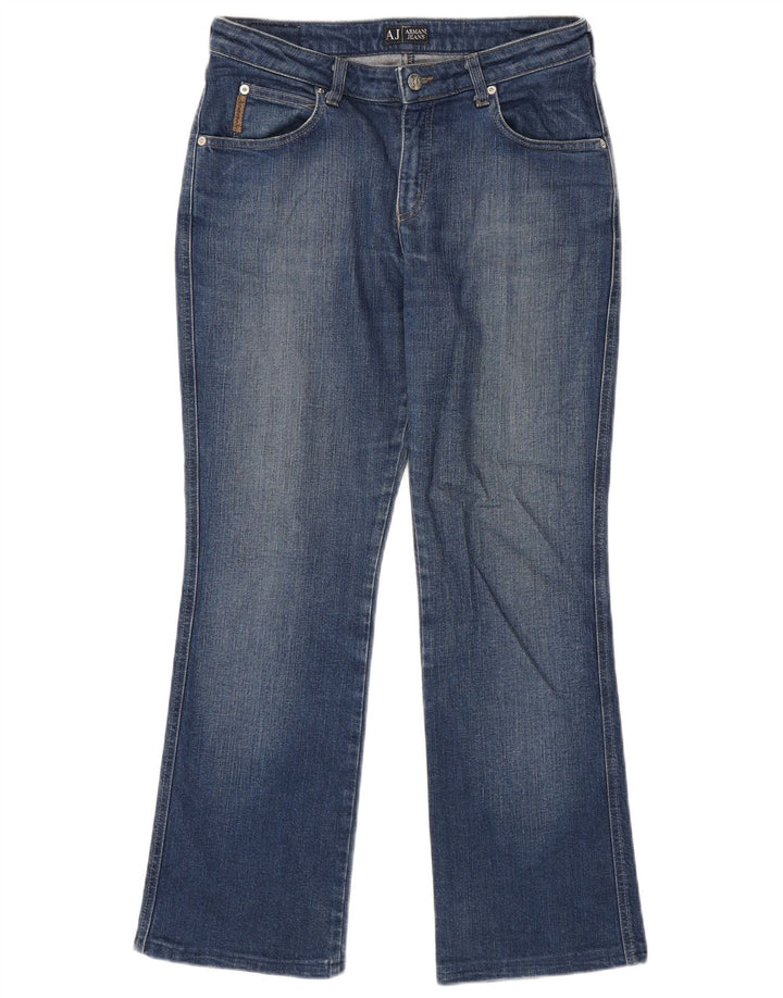 Armani Womens Bootcut Jeans W30 L28 Blue Cotton