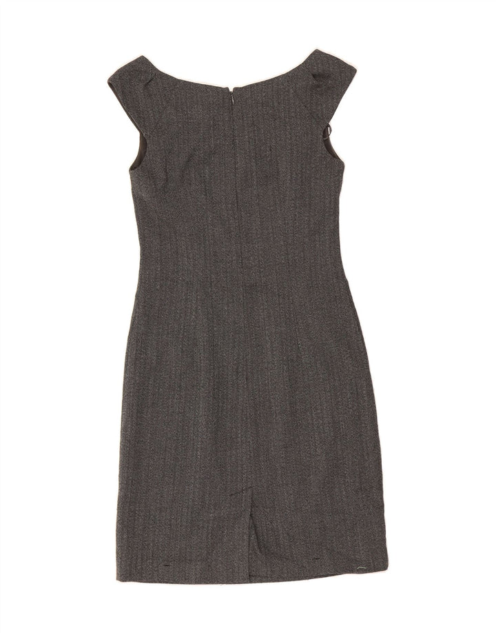 MOSSIMO Womens Sleeveless Sheath Dress US 4 Small Grey Chevron Polyester Vintage Mossimo and Second-Hand Mossimo from Messina Hembry 