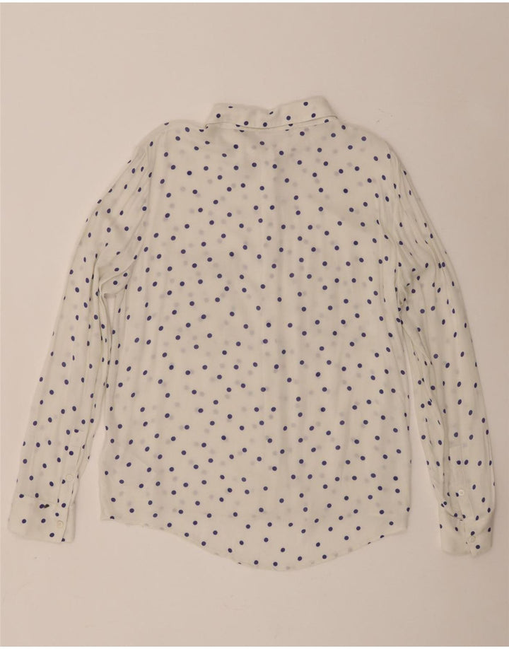 Samsoe & Womens Shirt UK 18 XL White Spotted Viscose