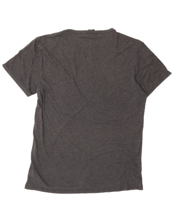 G-STAR Mens T-Shirt Top Large Grey Cotton