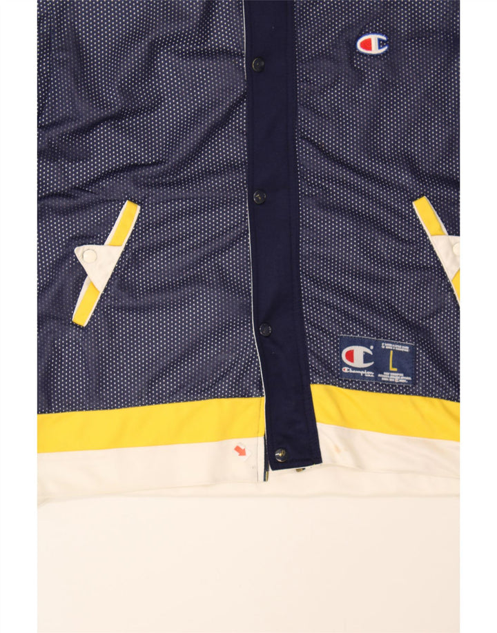 CHAMPION Boys Graphic Tracksuit Top Jacket 11-12 Years Navy Blue Vintage Champion and Second-Hand Champion from Messina Hembry 