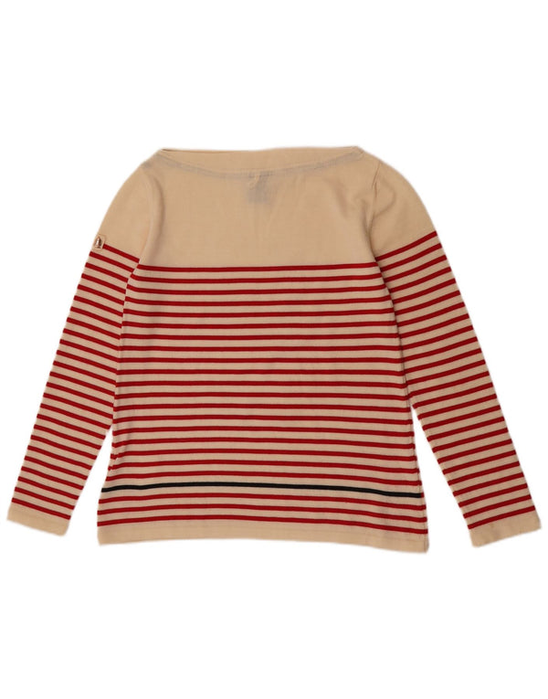Marina Yachting Womens Top Long Sleeve UK 10 Small Off White Nautical