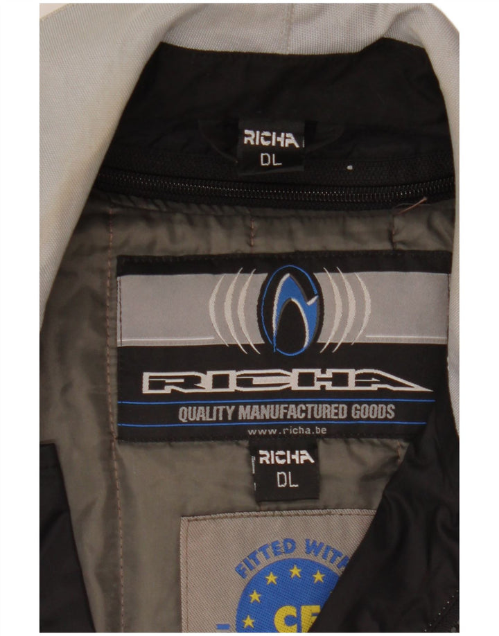 Richa Mens Graphic Racer Jacket UK 40 Large Grey Polyamide