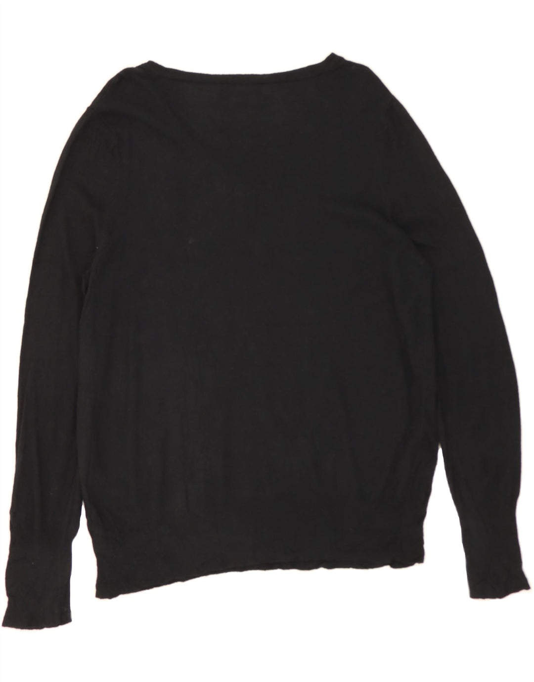 MOSSIMO Womens Oversized V-Neck Jumper Sweater US 2 XS Black Nylon Vintage Mossimo and Second-Hand Mossimo from Messina Hembry 