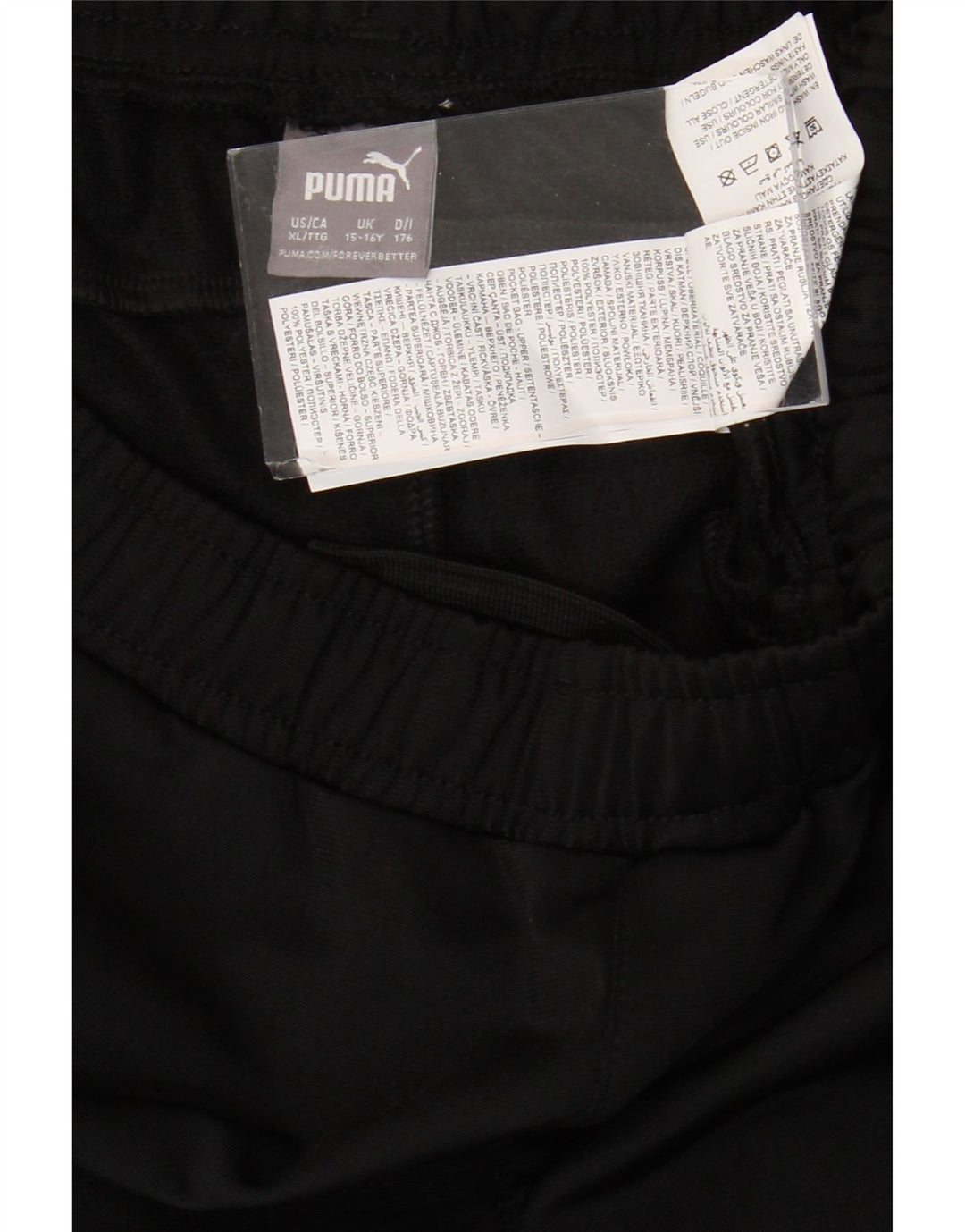 PUMA Boys Tracksuit Trousers 15-16 Years  Black Polyester