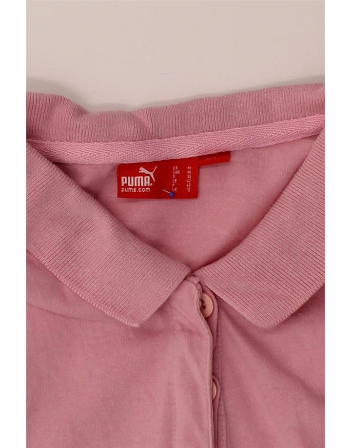 PUMA Womens Polo Shirt UK 12 Medium Pink Vintage Puma and Second-Hand Puma from Messina Hembry 