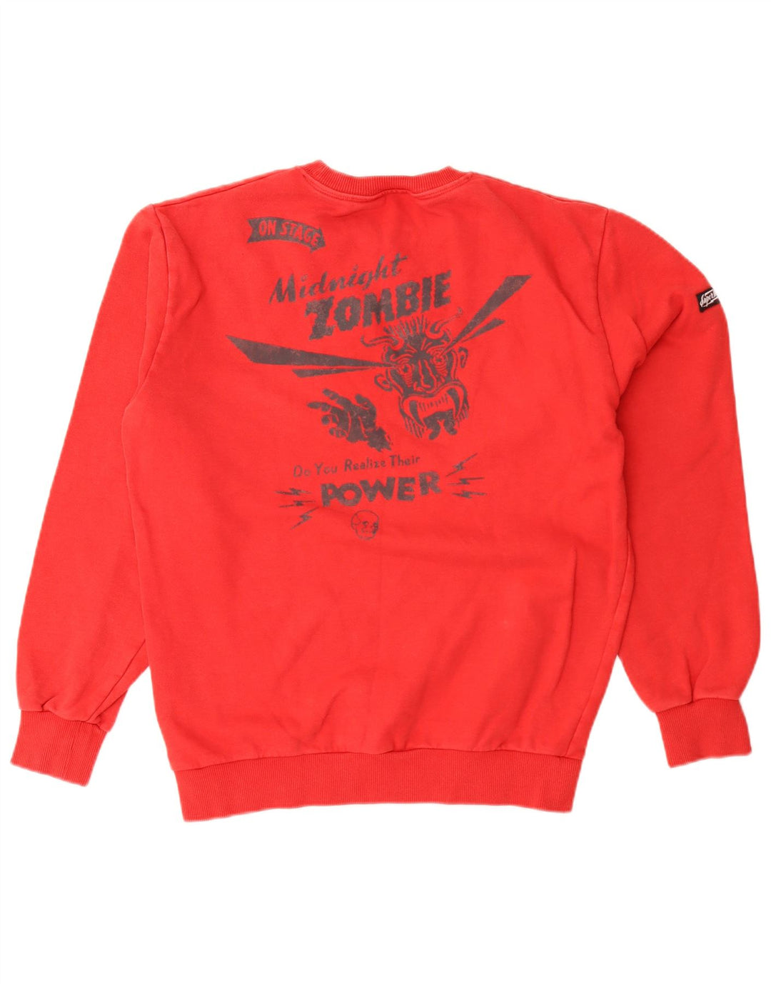 Superdry Mens Graphic Sweatshirt Jumper Medium Red