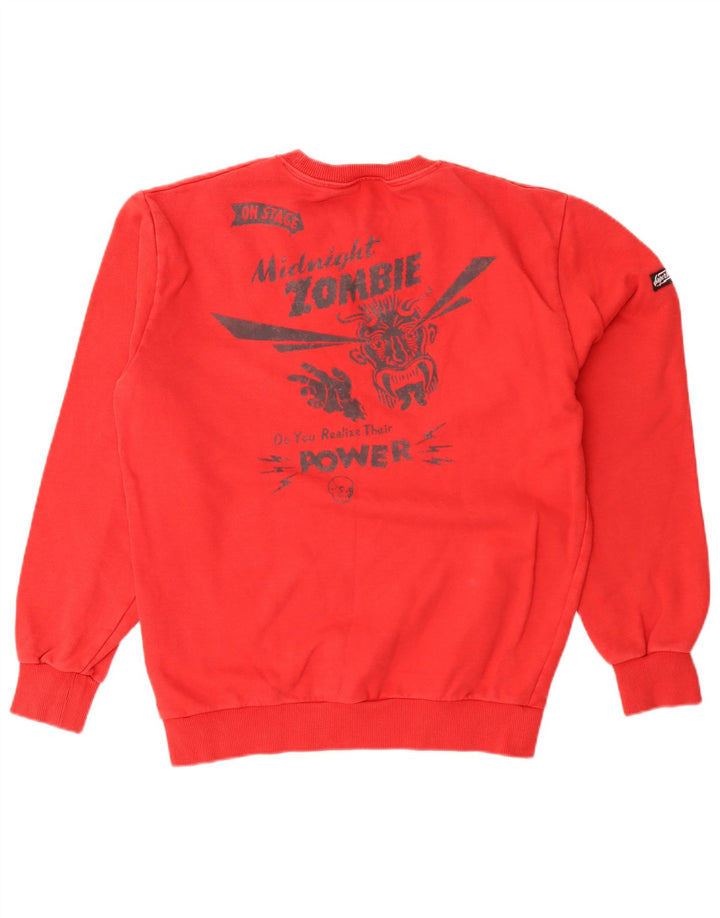 Superdry Mens Graphic Sweatshirt Jumper Medium Red