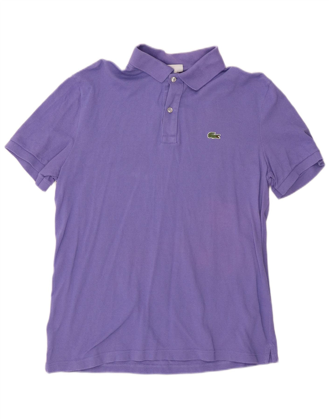 LACOSTE Mens Slim Fit Polo Shirt Size 6 XL Purple Cotton
