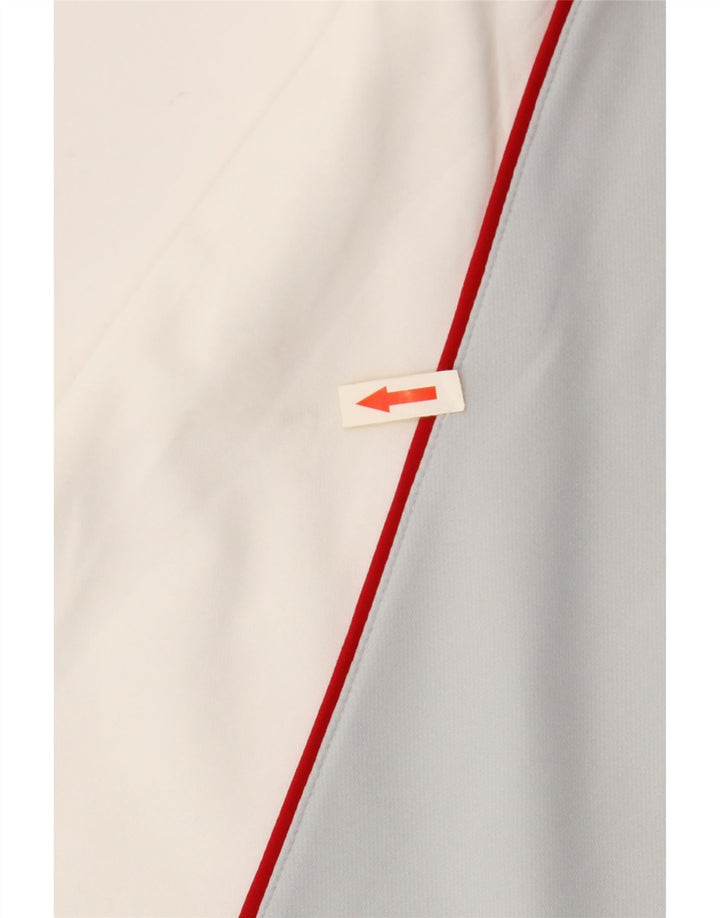 LOTTO Mens T-Shirt Top UK 38/40 Medium White Colourblock Polyester