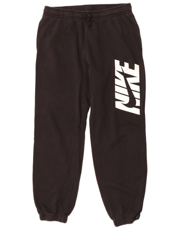 Nike Mens Graphic Tracksuit Trousers Joggers Large Black Cotton