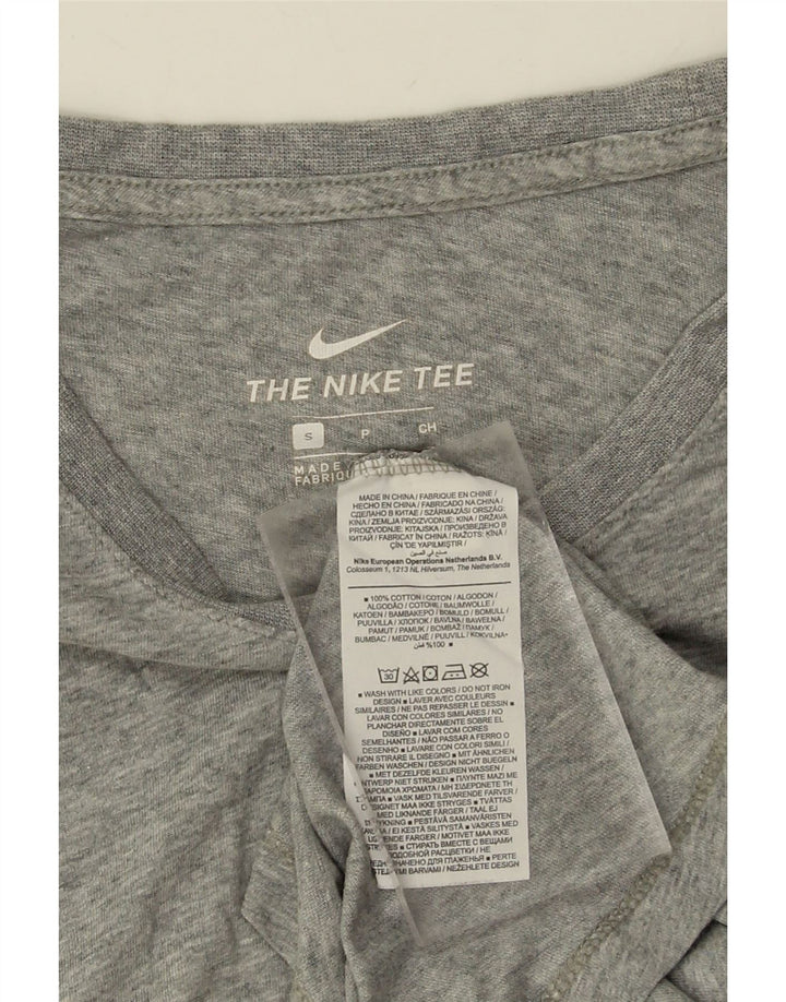 NIKE Mens T-Shirt Top Small Grey Cotton