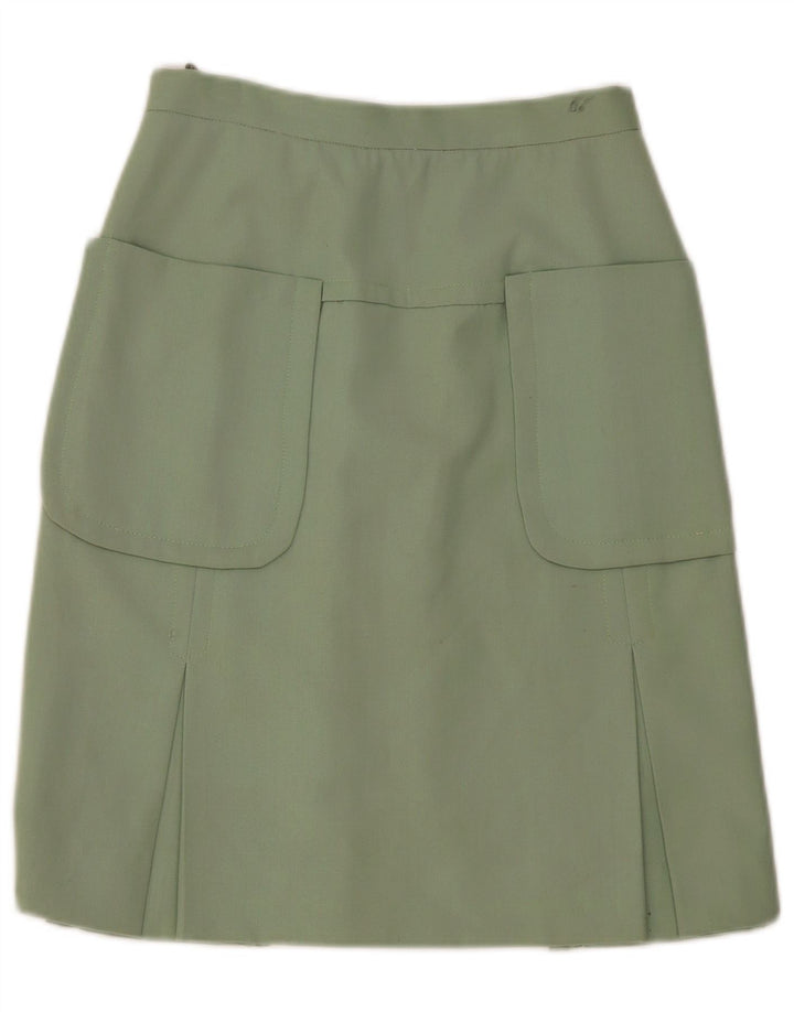 Vintage Womens Cargo Skirt W30 Medium Green