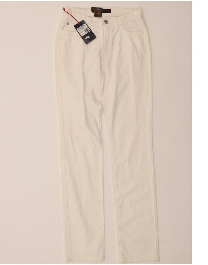 TRUSSARDI Womens Slim Jeans W26 L32 White Cotton Vintage Trussardi and Second-Hand Trussardi from Messina Hembry 
