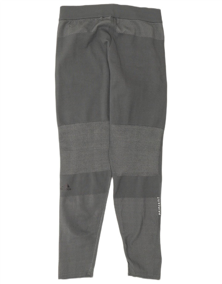Adidas Womens Tracksuit Trousers UK 14 Medium Grey Colourblock Polyester