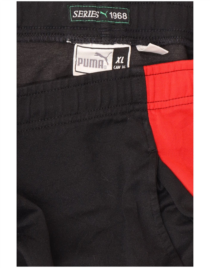 PUMA Mens Tracksuit Trousers XL  Black Colourblock