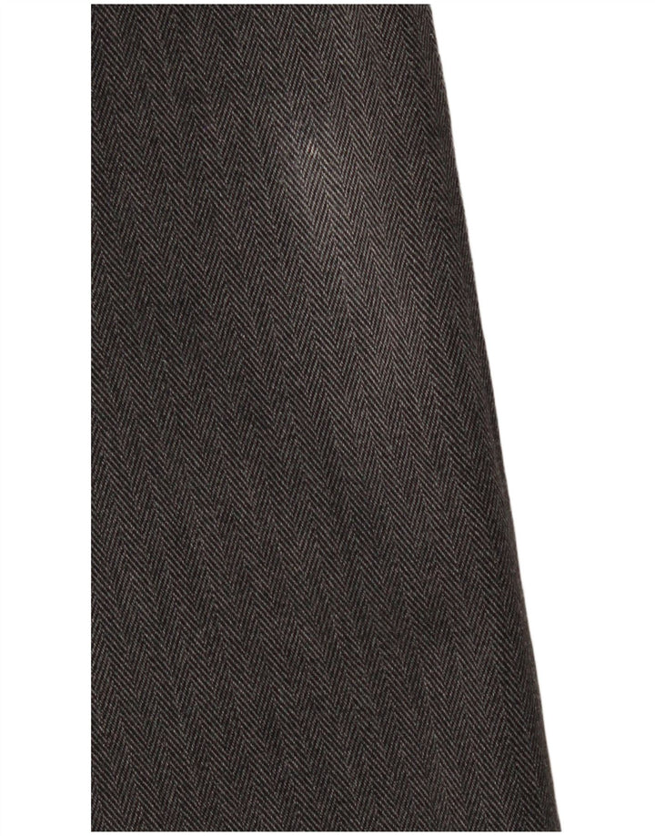 VERSACE Mens Straight Jeans W36 L30 Grey Herringbone