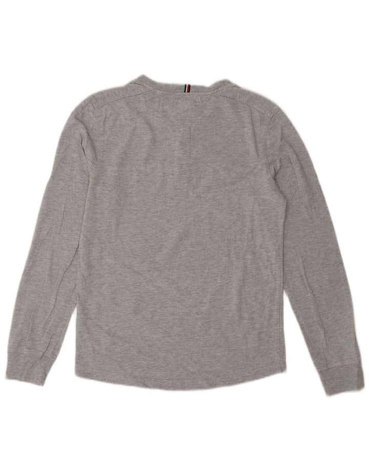 Tommy Hilfiger Boys Top Long Sleeve 13-14 Years Grey Cotton