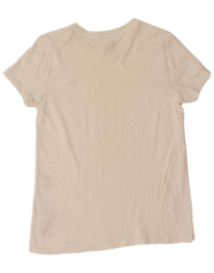 Levi's Womens T-Shirt Top UK 14 Medium White Cotton