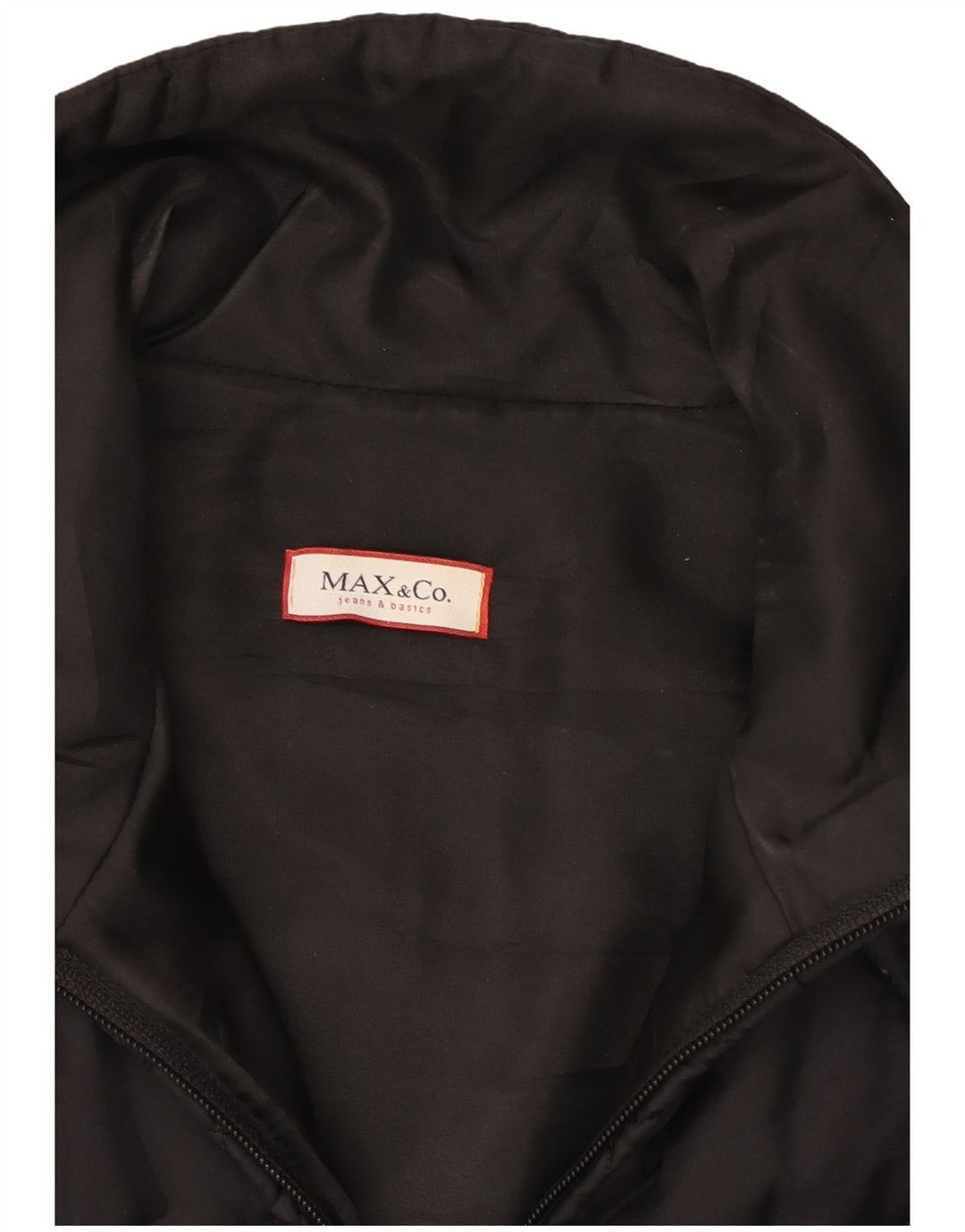 Max & Co. Womens Quilted Jacket UK 10 Small  Black Polyamide