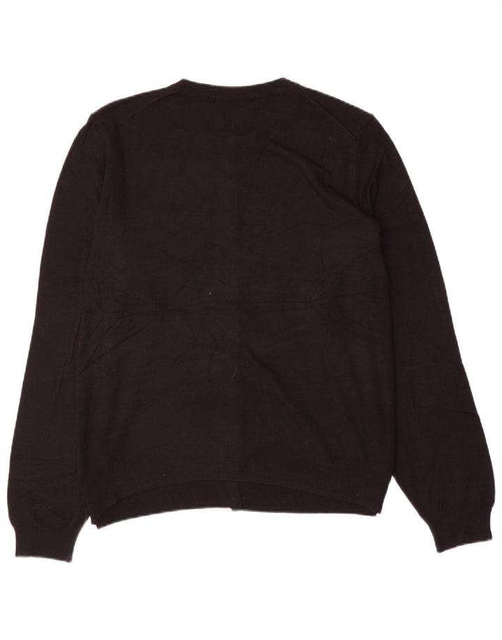 MARKS & SPENCER Womens Cardigan Sweater UK 20 2XL  Black Viscose