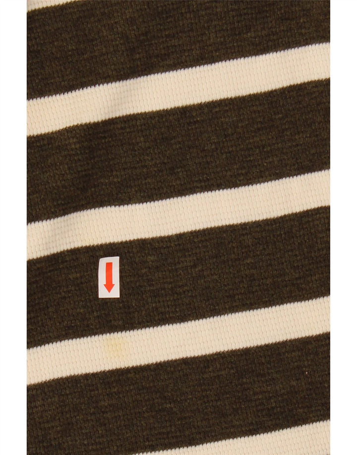 POLO RALPH LAUREN Boys Boat Neck Jumper Sweater 7-8 Years Small Khaki