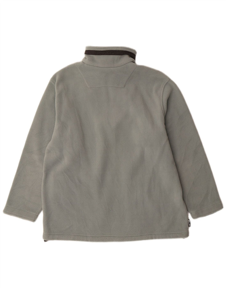 LOTTO Mens Zip Neck Fleece Jumper XL Blue Polyester