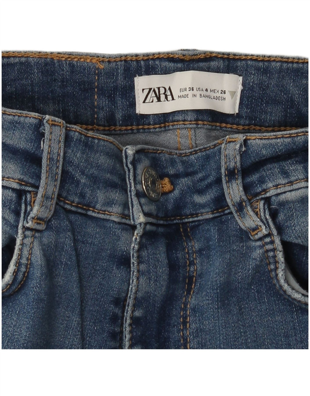 ZARA Womens Skinny Jeans EU 36 XS W26 L27 Blue