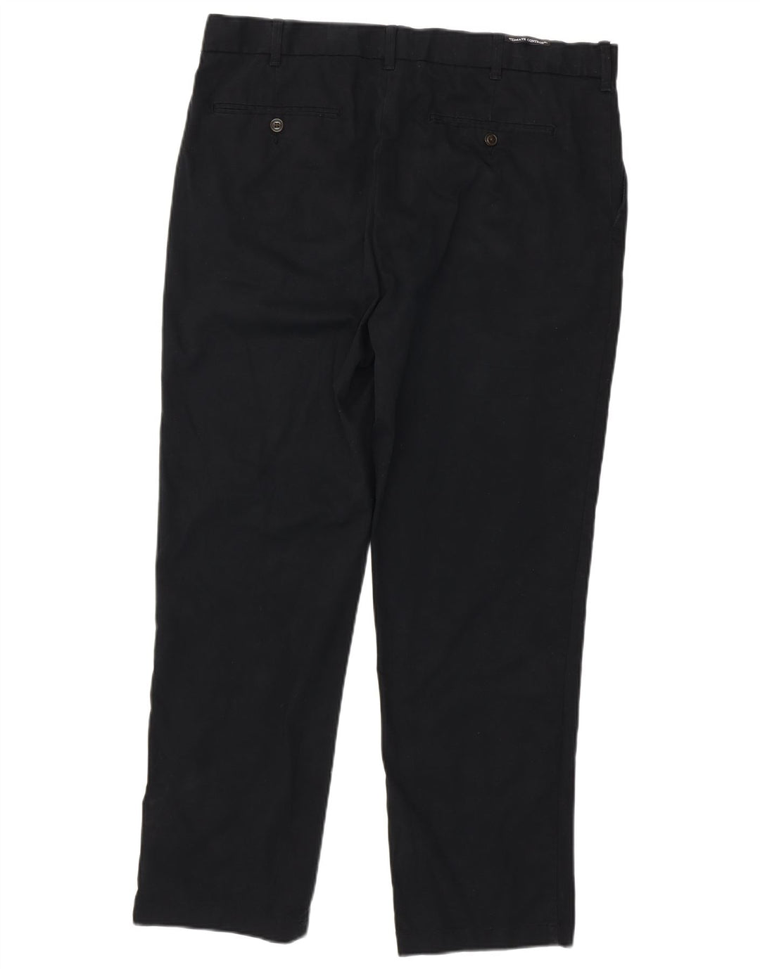 MARKS & SPENCER Mens Straight Chino Trousers W38 L31 Black Cotton