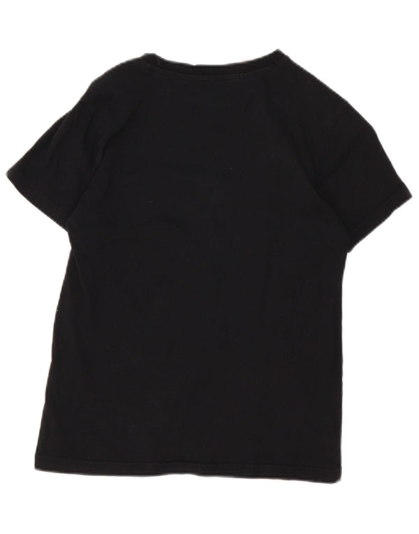 Adidas Boys Graphic T-Shirt Top 11-12 Years Black Cotton