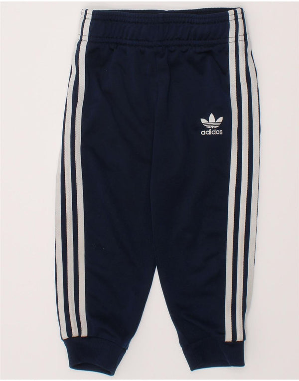 ADIDAS Baby Boys Joggers Tracksuit Trousers 18-24 Months  Navy Blue