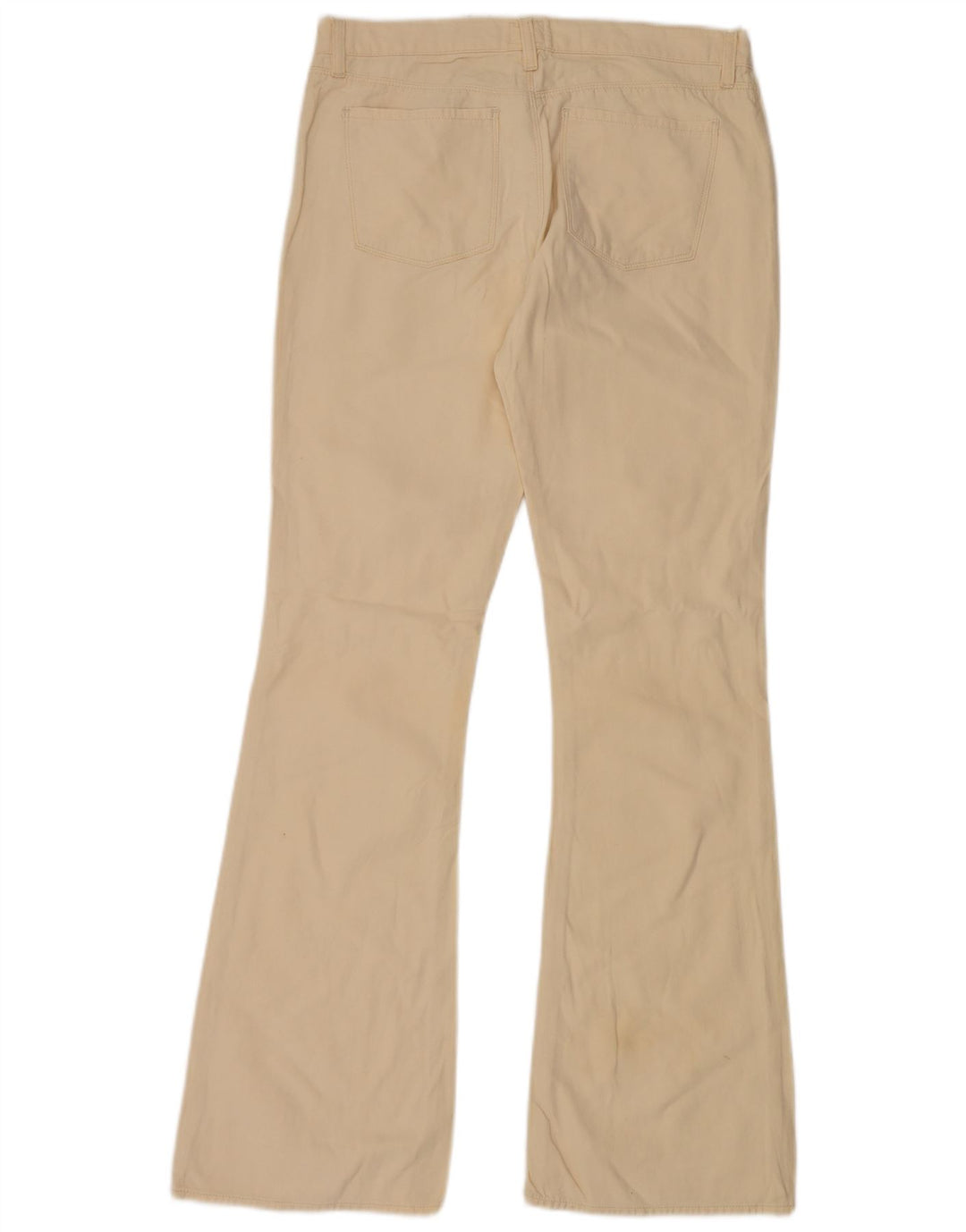 CALVIN KLEIN Womens Flared Jeans W31 L34 Beige Cotton