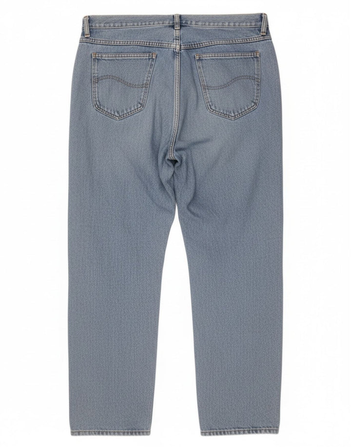 Rifle Mens Straight Jeans W40 L30 Blue Cotton