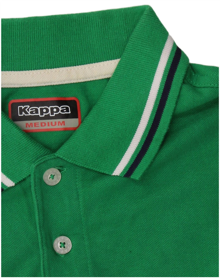 KAPPA Mens Polo Shirt Medium Green Cotton