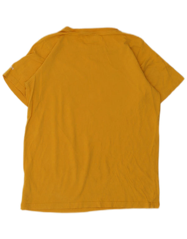 Columbia Boys Graphic T-Shirt Top 15-16 Years XL Yellow Cotton